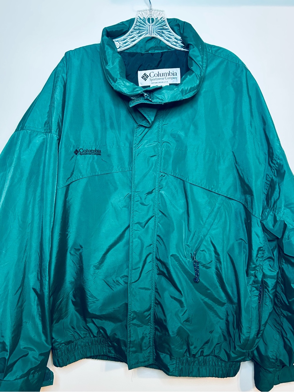 Columbia Men's Teal/Green Lightweight Windbreaker